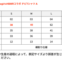 Hinagirl×HBMRコラボ チビTシャツ A