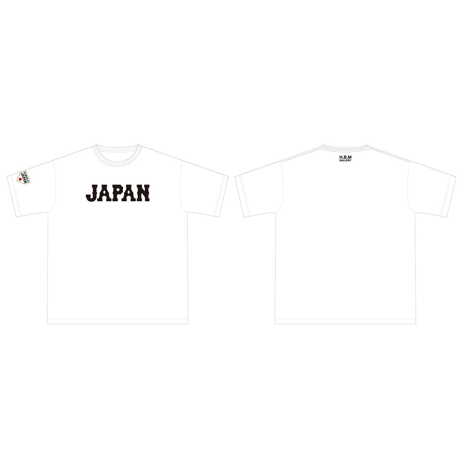HBMG ビッグシルエット Tシャツ A WHITE XL – H.B.M GALLERY