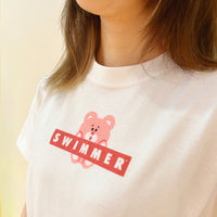 SWIMMER × HBMR コラボTシャツ Pink Bear
