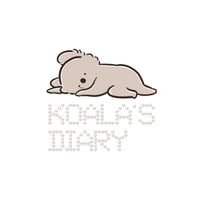 HBMG×コアラ絵日記 クリスタルデザインキャラクターロゴ