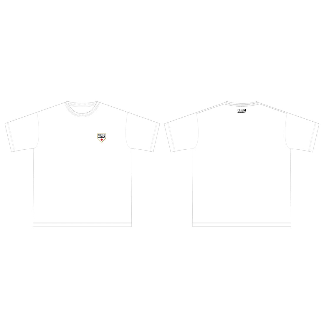 HBMG ビッグシルエット Tシャツ B  WHITE  L