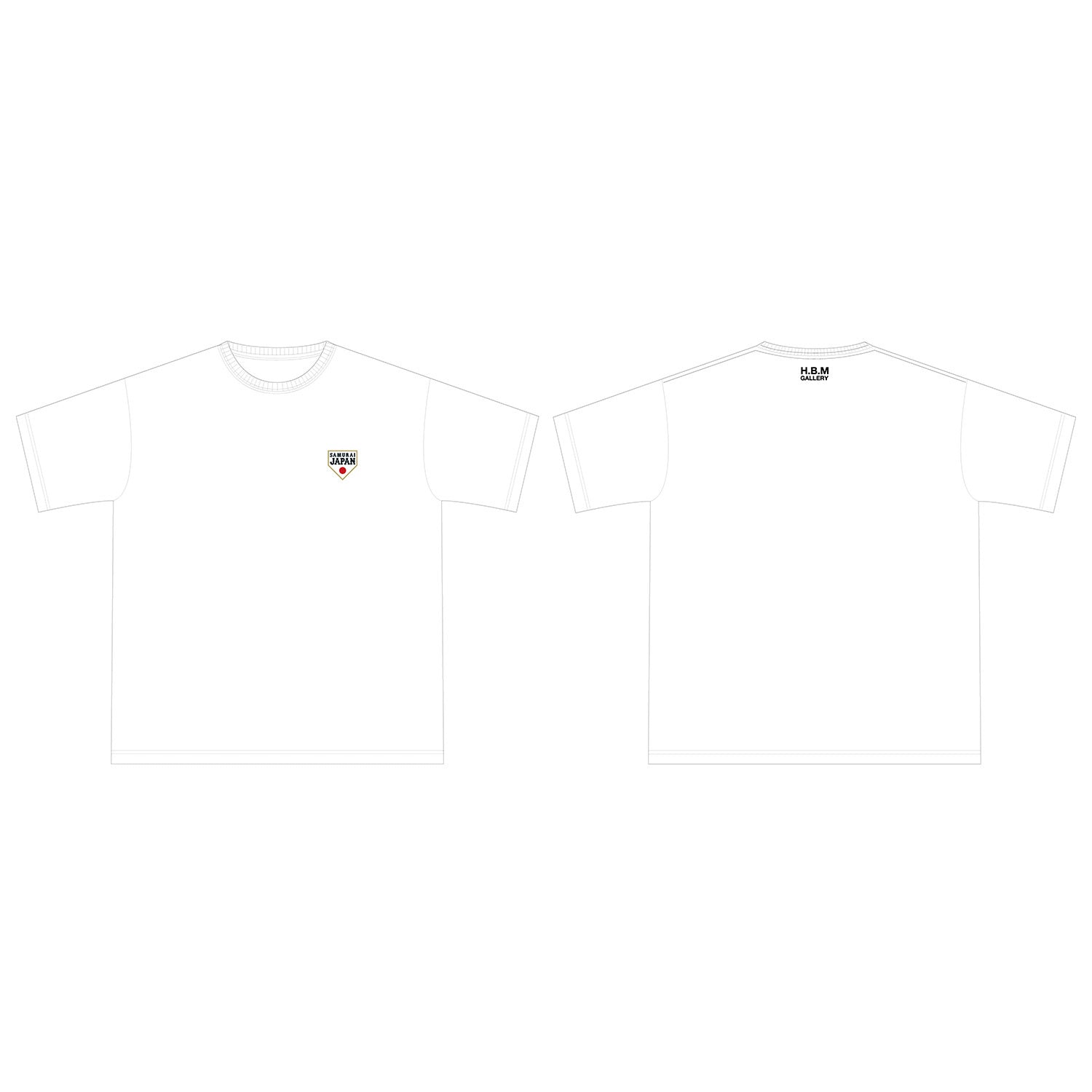 HBMG ビッグシルエット Tシャツ B WHITE XL – H.B.M GALLERY