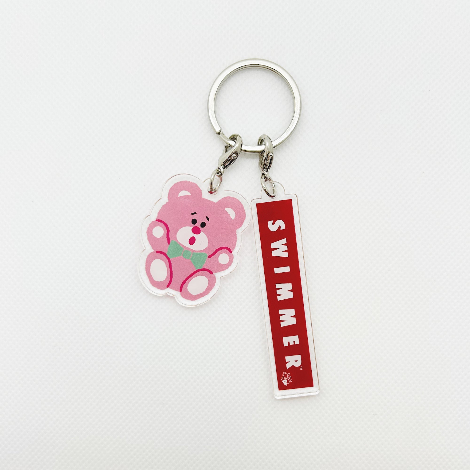 SWIMMER × HBMR アクリルキーホルダー Pink Bear – HBM GALLERY