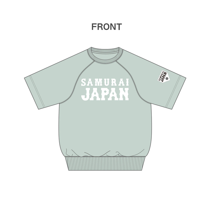 SAMURAI JAPAN x HBMR COLLABO SWEAT TEE / SMOKE GREEN