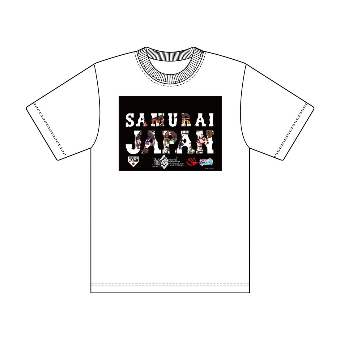 Fate/Grail League×SAMURAI JAPAN×HBMRコラボ TシャツA