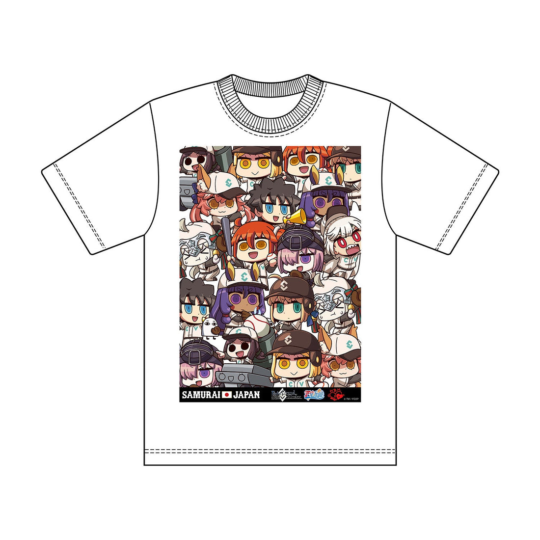 Fate/Grail League×SAMURAI JAPAN×HBMRコラボ TシャツH