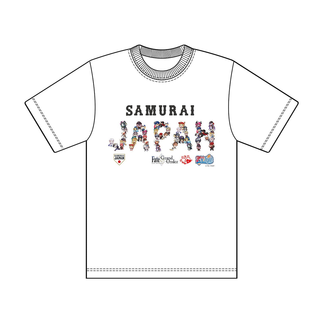 Fate/Grail League×SAMURAI JAPAN×HBMRコラボ TシャツJ