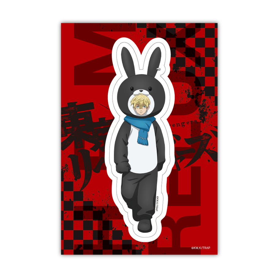 East Ribe HBMR rabbit costume drawn blind sticker